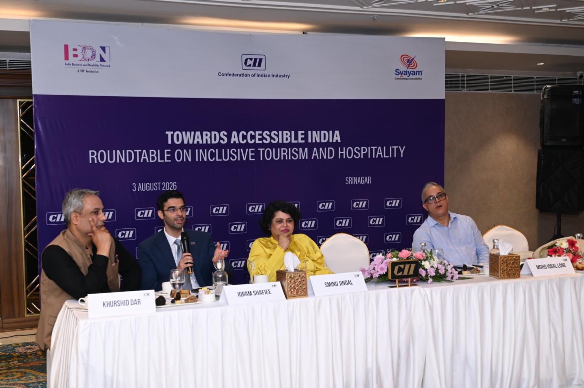 Panel members discussing inclusive tourism at the CII roundtable